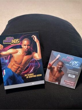 Beachbody Hip Hop Abs DVDs - Black and Blue Cover Art